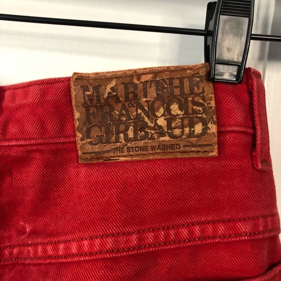 Vintage Marithe Francois Girbaud High Waisted Red Denim - Picture 6 of 10